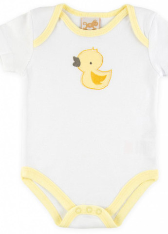 Білий демісезонний костюм десткий чоловічок, штанці, кофточка і шапочка (f7756.y.6-9) Luvena Fortuna