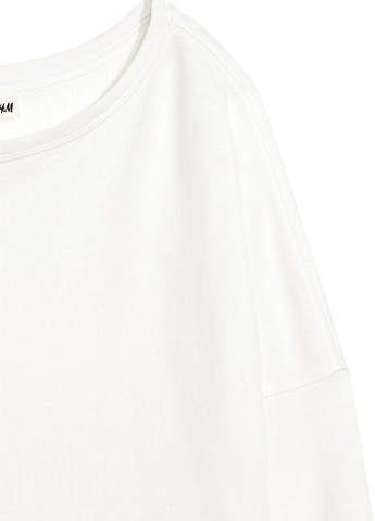 Свитшот H&M - крой белый кэжуал - (93907496)
