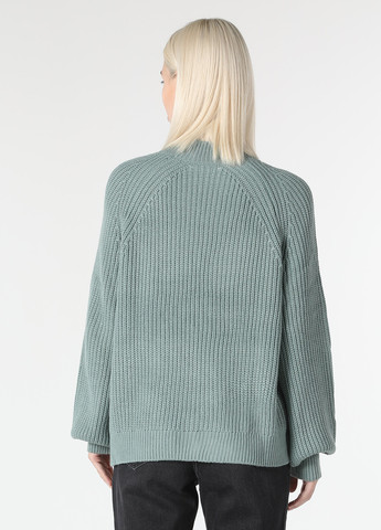 Серо-зеленый зимний свитер Colin's