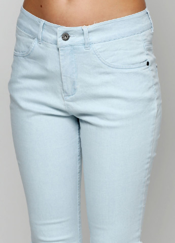 Голубые летние зауженные джинсы Numph