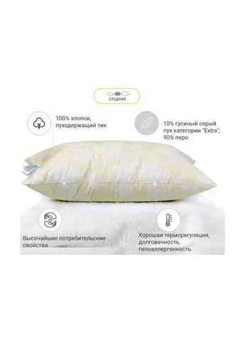 Подушка Extra 50х70 см (2200000010704) Mirson (254072741)