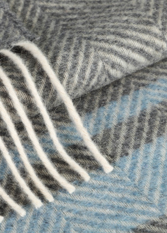 Плед шерстяной Sport 140*200 бел-сер-гол Love You (252102571)