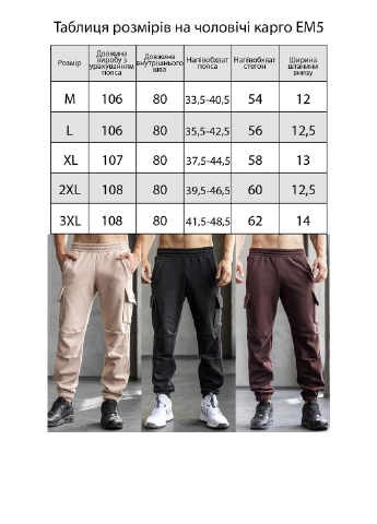 Теплі чоловічі штани карго TOTALFIT (303023586)