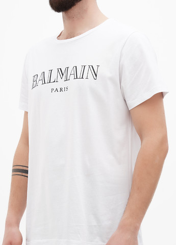 Белая футболка Balmain