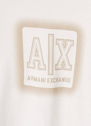 Молочная футболка Armani Exchange