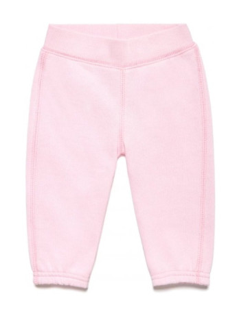 Светло-розовые кэжуал демисезонные брюки зауженные United Colors of Benetton