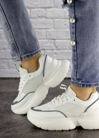 Жіночі кросівки Choe 1583 24 Білий Fashion комбіновані демісезони (223576521)