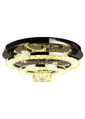 Люстра стельова кришталева LED з пультом C1793/500 Хром 19х50х50 см. Sunnysky (253627837)