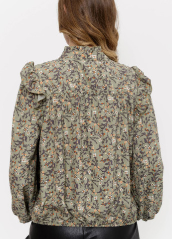 Оливкова демісезонна блузка Kamomile