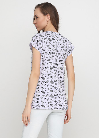 Бледно-фиолетовая всесезон футболка с коротким рукавом Rinda Pijama