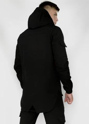 Черная демисезонная куртка softshell "" черная Intruder