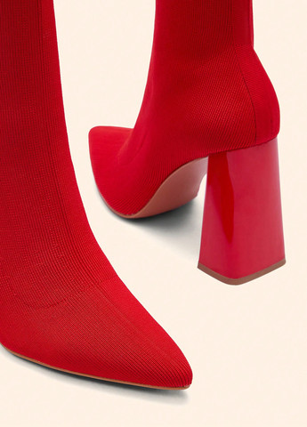 Красные демисезонная ботильоны SHEIN