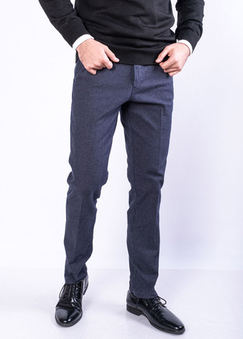 Темно-синие кэжуал демисезонные классические брюки Time of Style