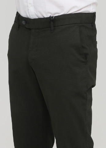 Темно-зеленые джинсовые демисезонные зауженные брюки Sergio