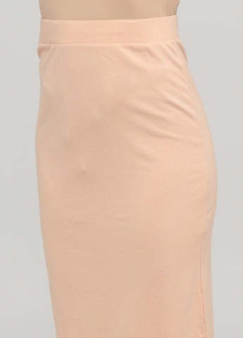 Бежевая кэжуал однотонная юбка Vila карандаш