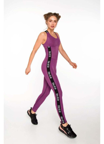 Комбинезон Designed for fitness Pro Fitness геометрический фиолетовый спортивный