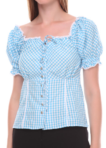 Голубая летняя блуза Anna Field