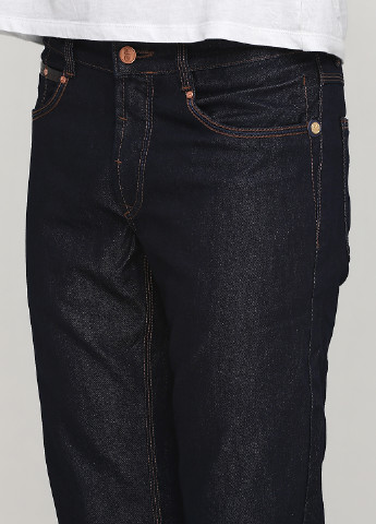 Темно-синие демисезонные прямые джинсы GF Ferre