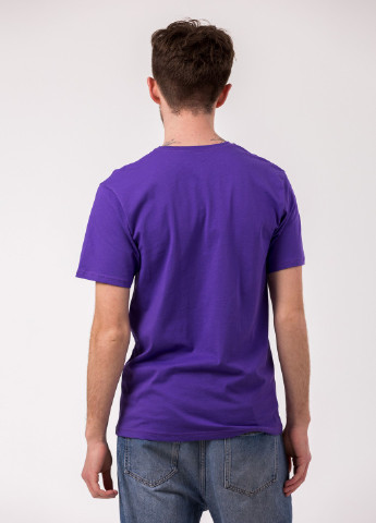 Фіолетова футболка чоловіча Наталюкс 12-1343