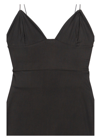 Черное коктейльное, кэжуал платье футляр, с открытой спиной Fashionkilla однотонное