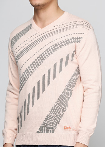 Светло-розовый демисезонный пуловер пуловер C.B.K