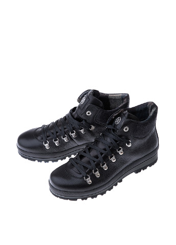 Черные мужские ботинки хайкеры со шнурками