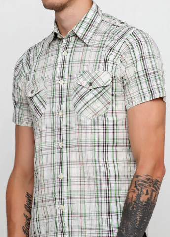 Цветная кэжуал рубашка в клетку Cipo & Baxx с коротким рукавом