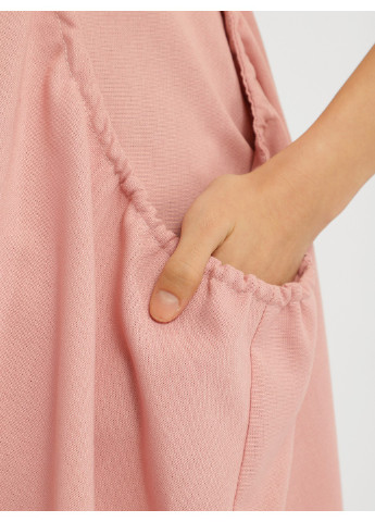 Розовое кэжуал платье юби MANDARIN однотонное