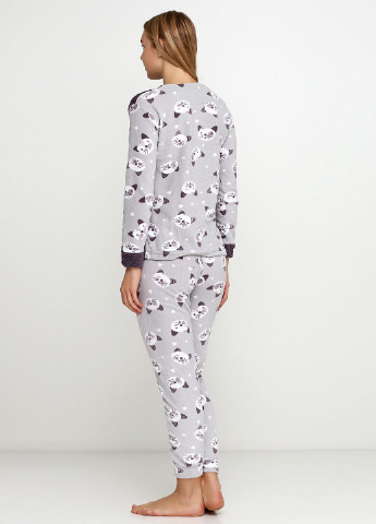 Серая всесезон пижама (свитшот, брюки) свитшот + брюки Fawn