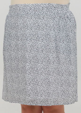 Черно-белая кэжуал цветочной расцветки юбка S.Oliver