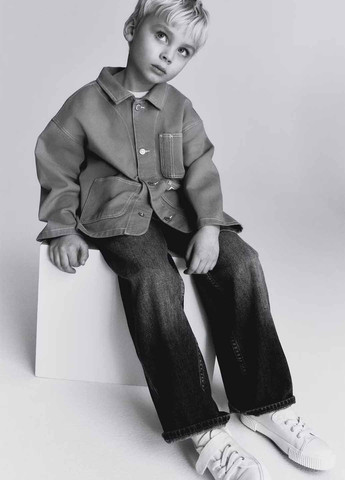 Сіра демісезонна куртка H&M