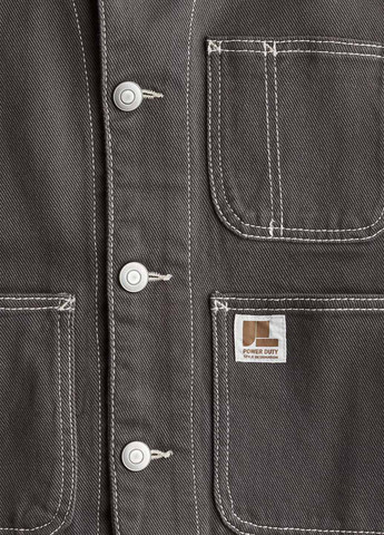 Сіра демісезонна куртка H&M