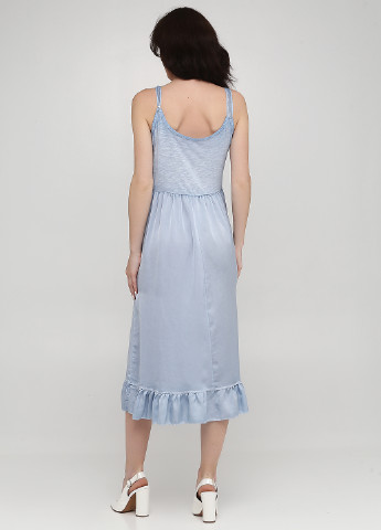Голубое кэжуал платье Made in Italy меланжевое