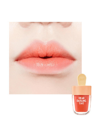Тинт-гель для губ Dear Darling Water Gel Tint OR205 Apricot Red, 4,5 мл Etude House (188630295)