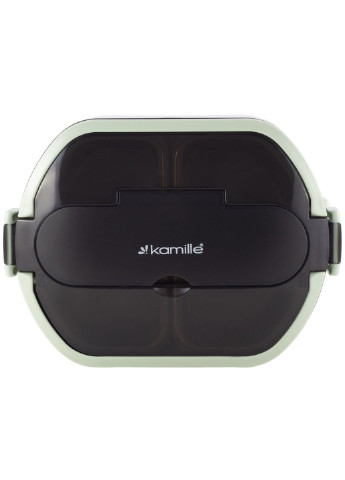 Ланч-бокс харчовий двоярусний KM-2139ZL 1500 мл бірюзовий Kamille (253620701)