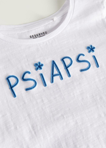 Біла літня футболка Reserved