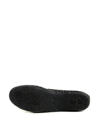 Черные кэжуал балетки Zoja's Shoes с рисунком