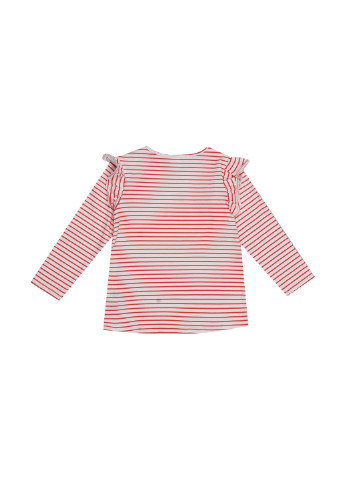 Красный демисезонный кэжуал лонгслив H&M в полоску