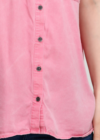 Розовая кэжуал рубашка однотонная Style & Co