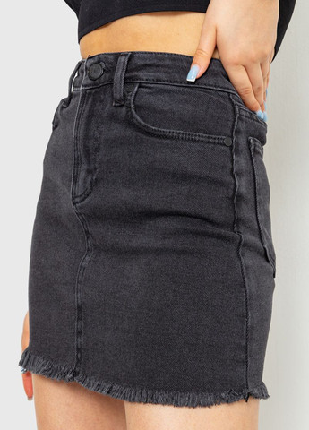 Черная джинсовая однотонная юбка Ager