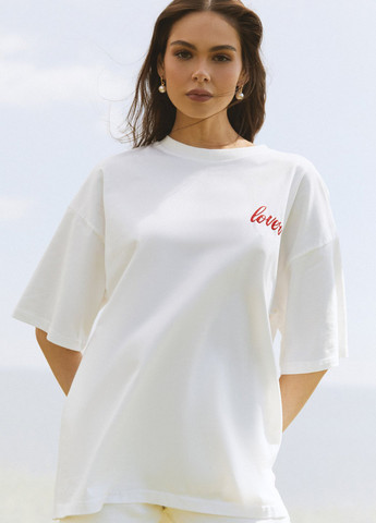 Белая кэжуал, спортивная футболка Gepur