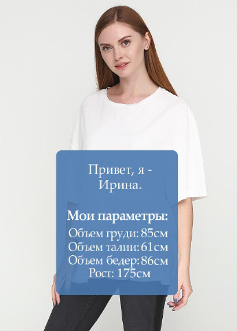 Белая летняя футболка H&M