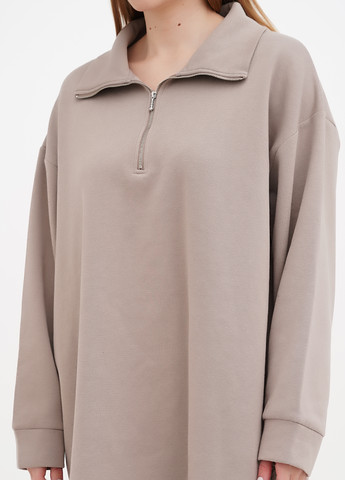 Бежевое кэжуал платье платье-свитшот H&M однотонное