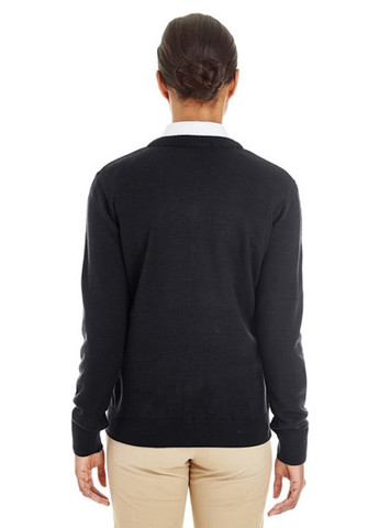 Чорний демісезонний пуловер пуловер Harriton