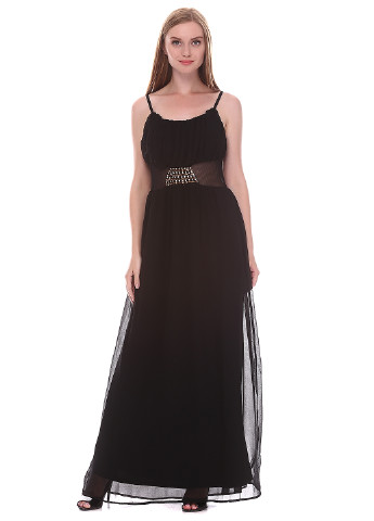 Черное вечернее платье Morgan однотонное