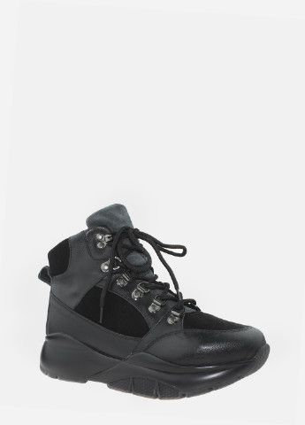 Зимние ботинки rdl39 черный Daragani из натуральной замши