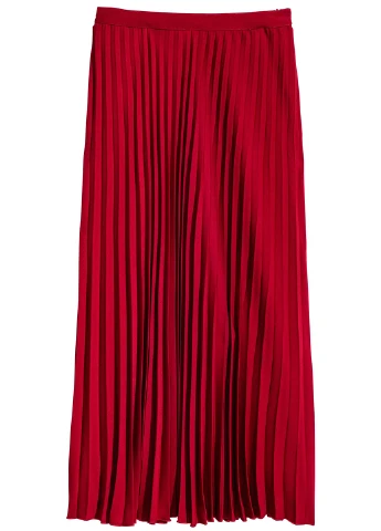 Красная кэжуал однотонная юбка H&M