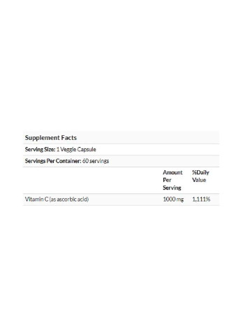 Вітамін C Gold C, Vitamin C 1000 mg 60 Veg Caps California Gold Nutrition (253416254)
