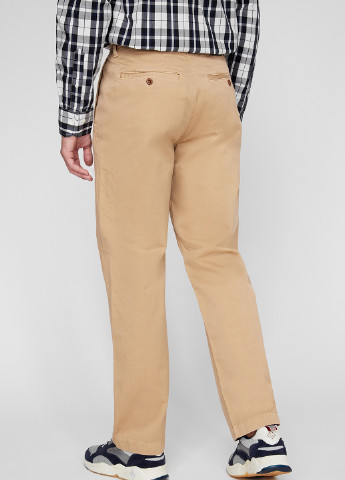 Бежевые кэжуал демисезонные прямые брюки Gant
