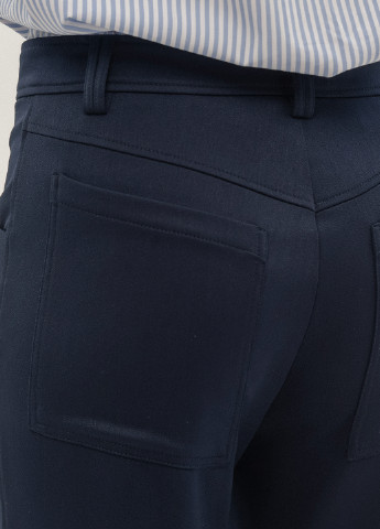 Темно-синие кэжуал демисезонные классические брюки BGL